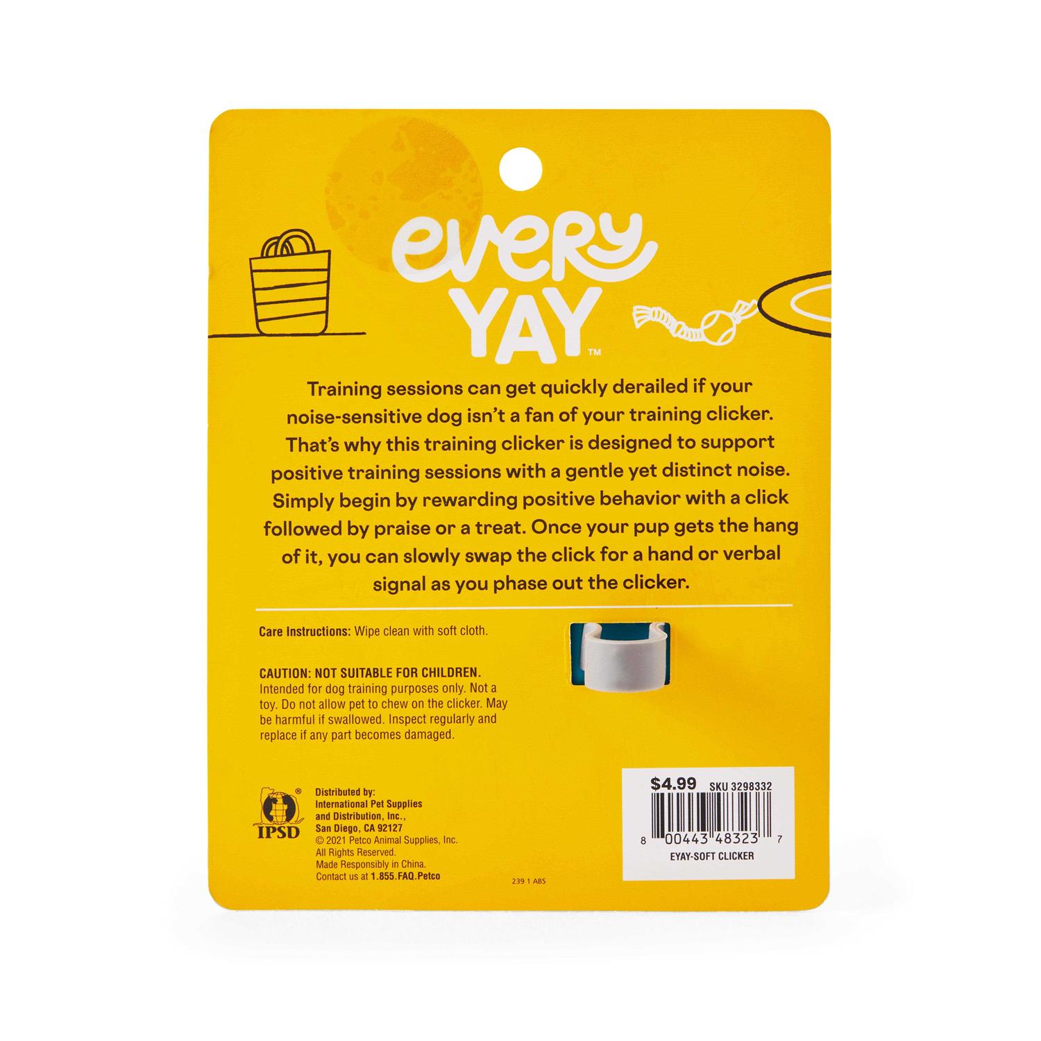 EveryYay Heads Up Soft Dog Training Clicker - Healthber