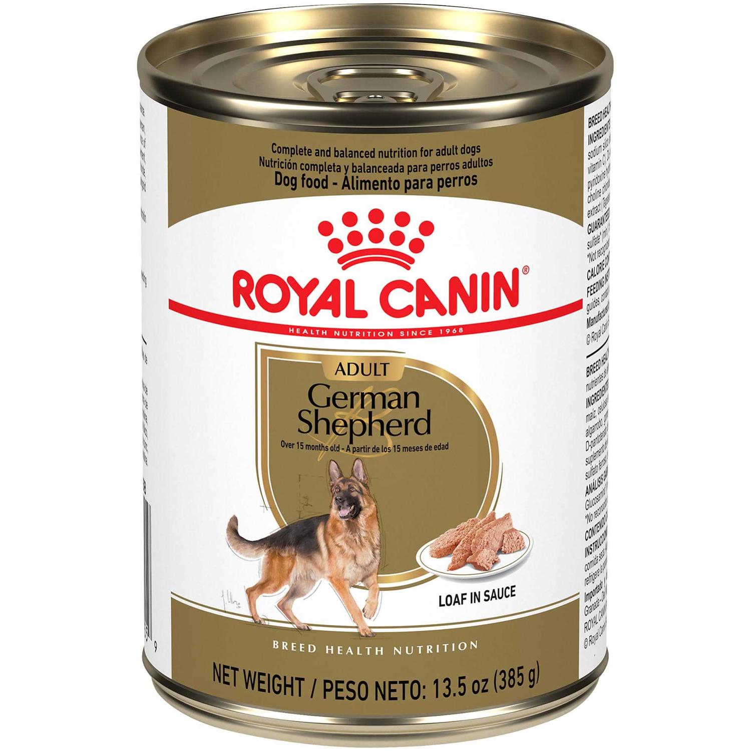 Royal Canin Breed Health Nutrition German Shepherd Adult Loaf in Sauce Canned Dog Food - Healthber
