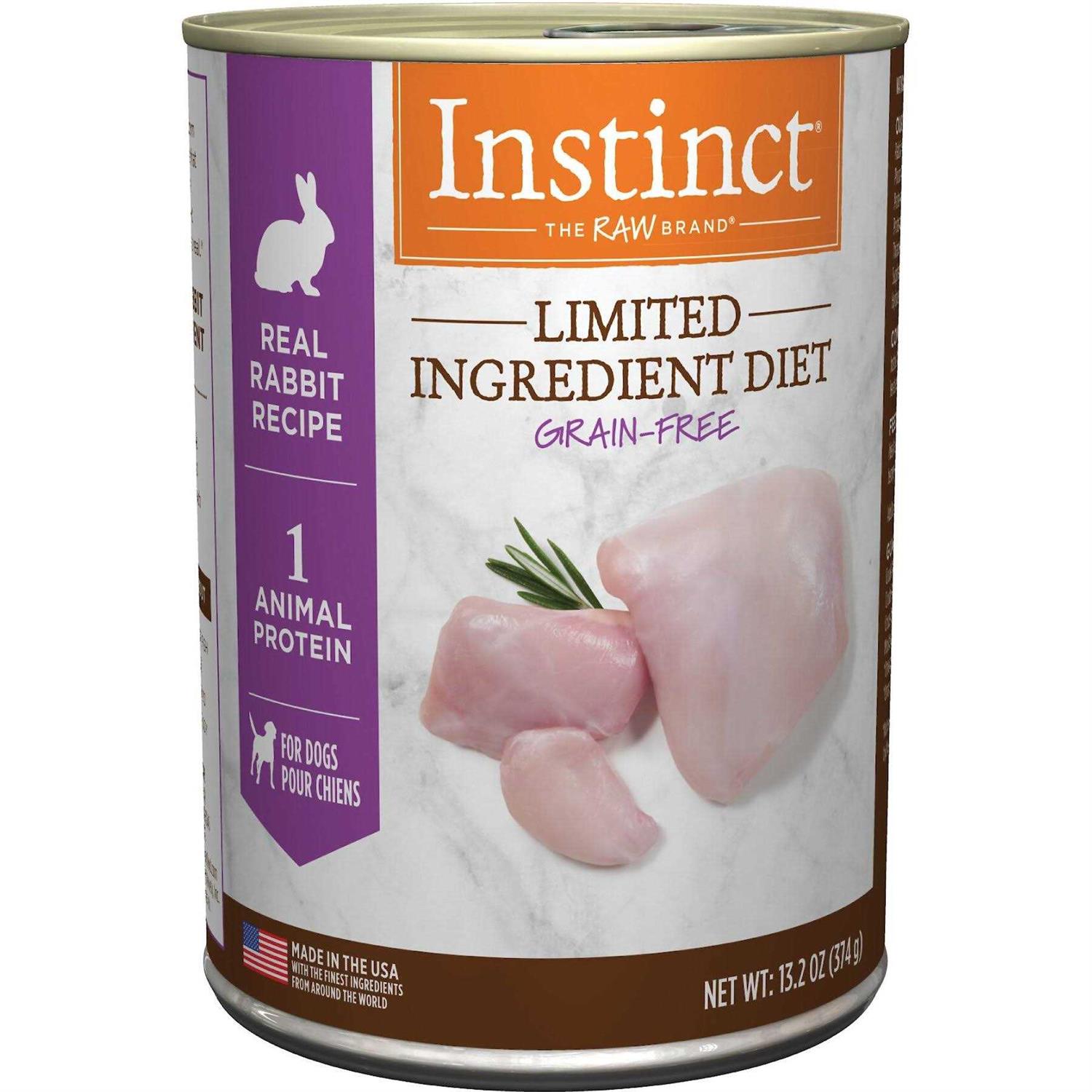 Instinct Limited Ingredient Diet Grain-Free Real Rabbit Recipe Wet Canned Dog Food - Healthber