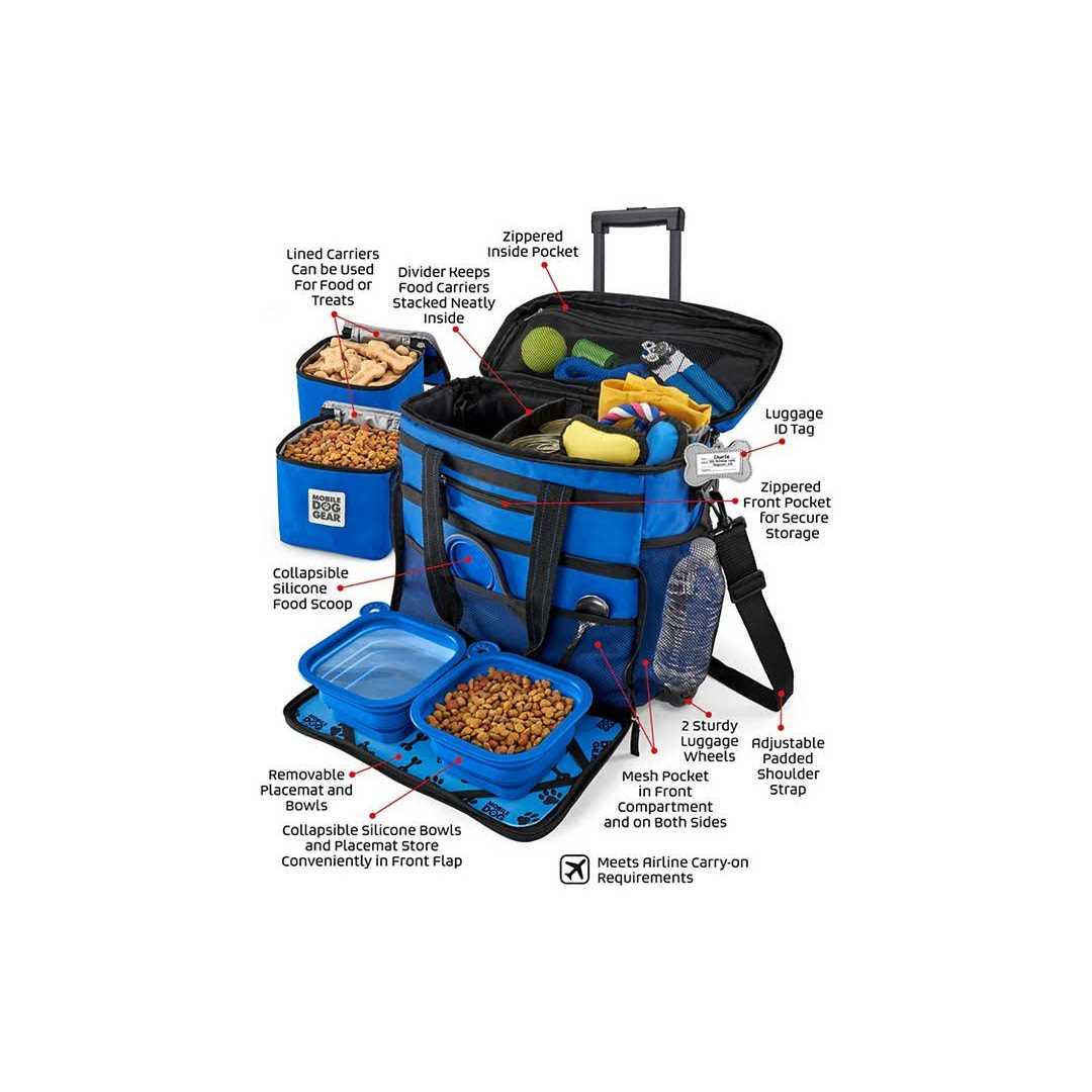 Mobile Dog Gear Week Away Rolling Bag - Healthber