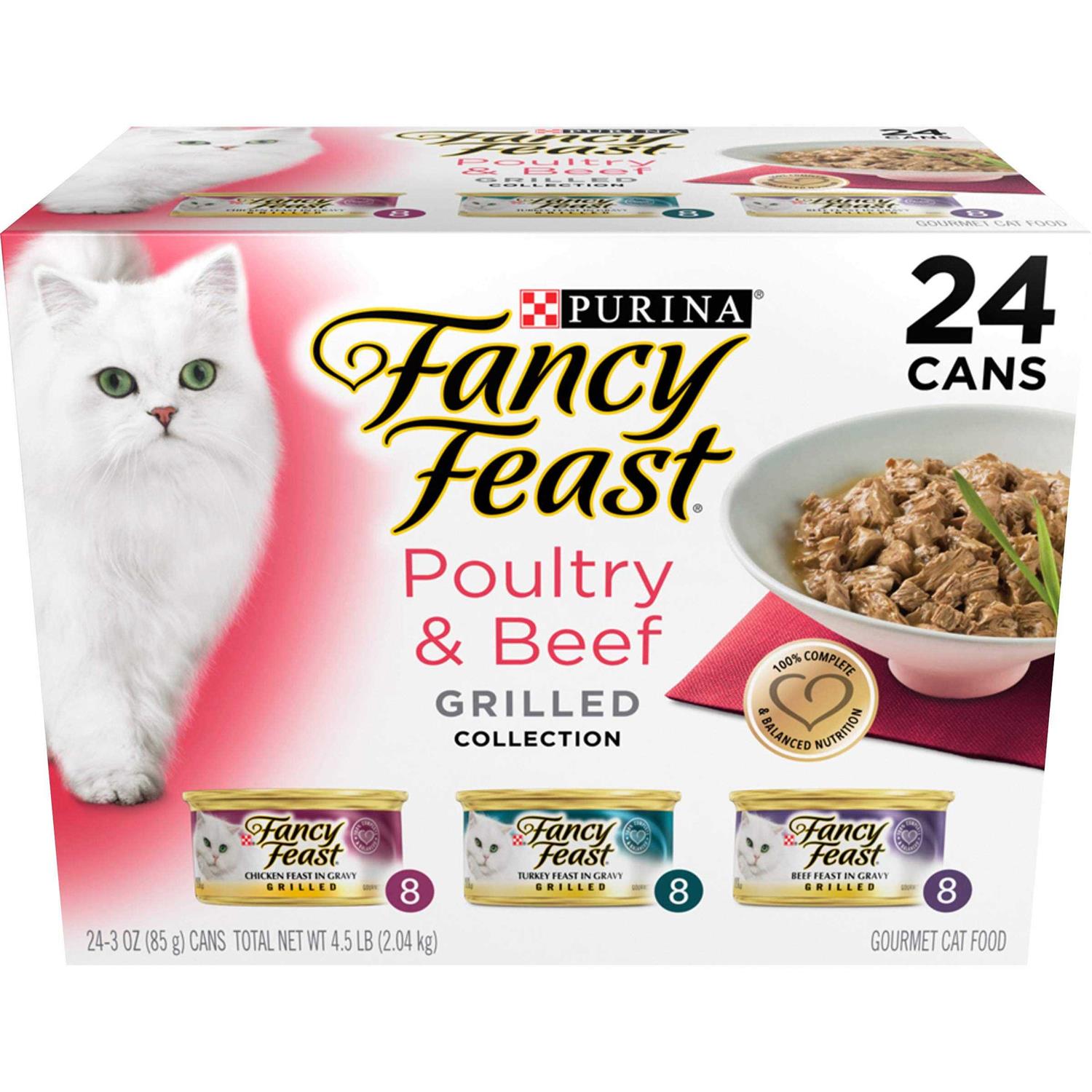 Purina Fancy Feast Grilled Poultry & Beef Collection Variety Pack Wet Cat Food - Healthber