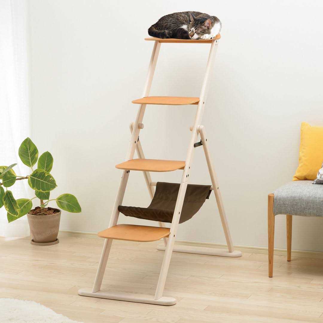 Richell Richell Cat Foldable Ladder - Healthber