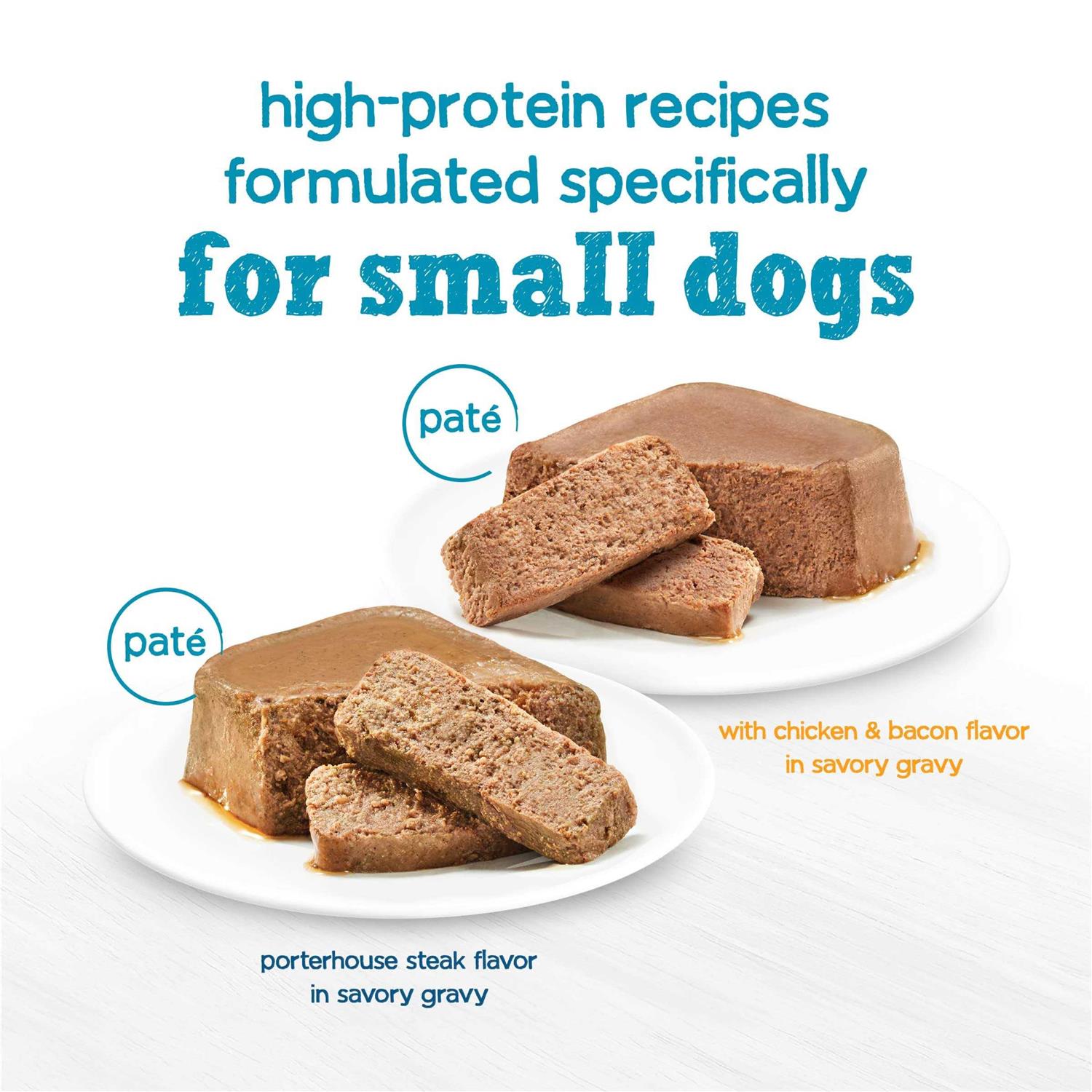 Beneful IncrediBites Steak & Chicken Pate Wet Small Dog Food Trays - Healthber