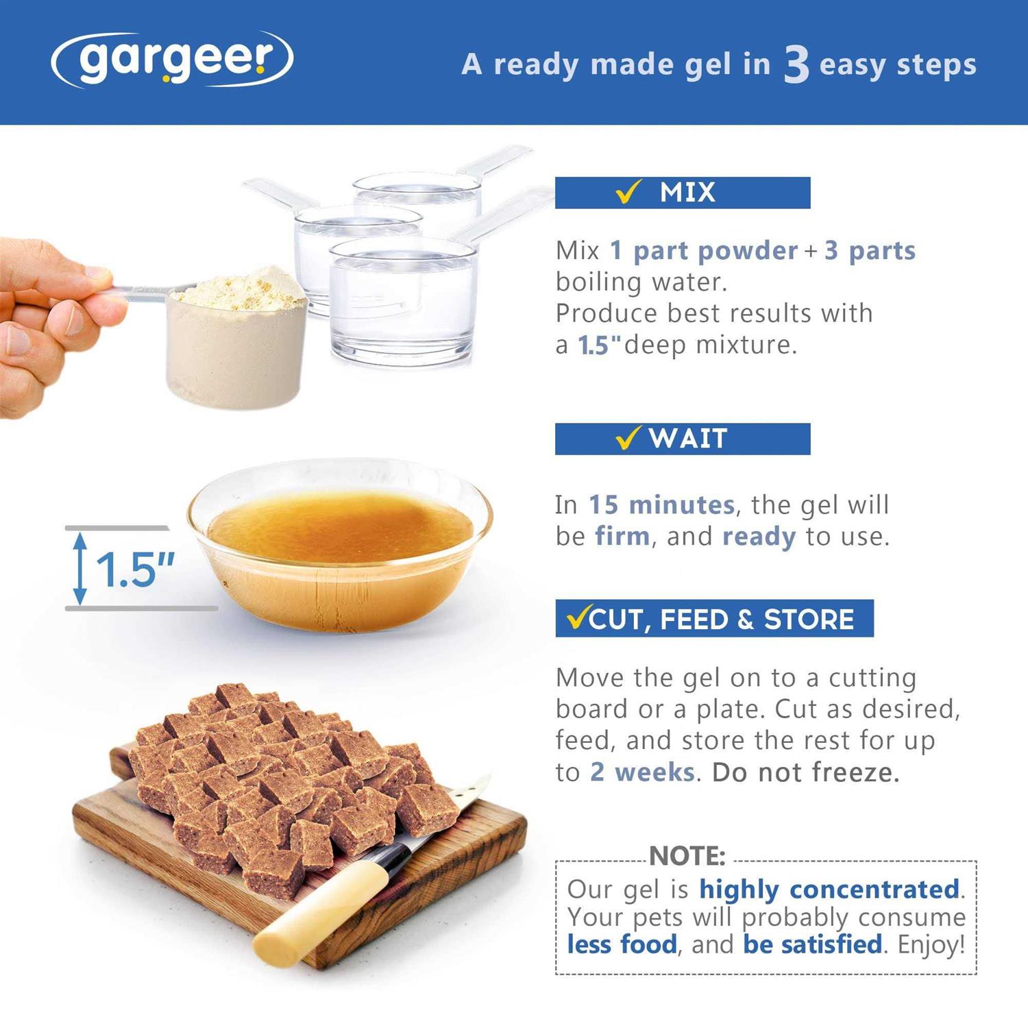 Gargeer Leopard Gecko Food Complete Gel Diet for Both Juveniles and Adults. Proudly Made in The USA - Healthber