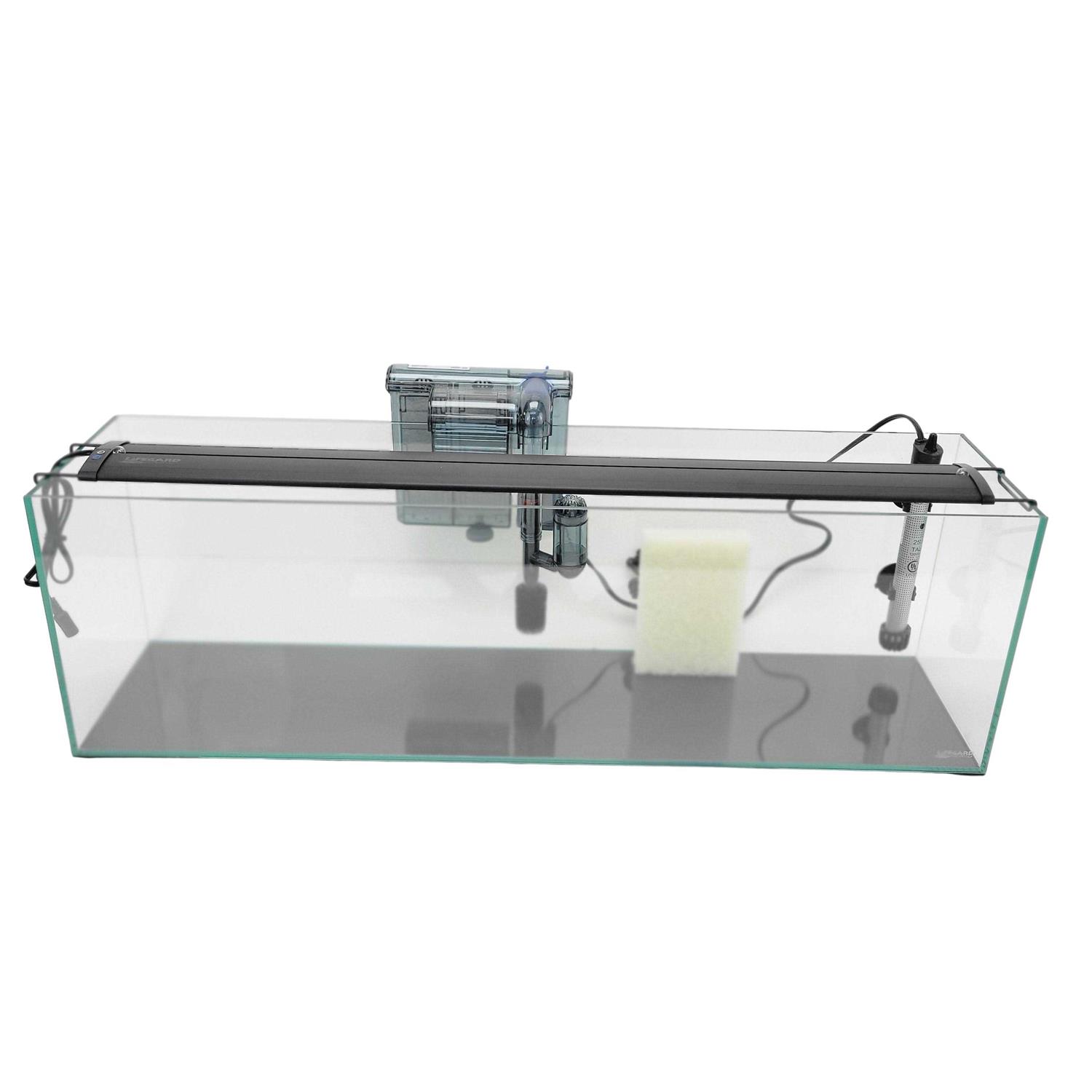 Lifegard Aquatics 11 Gallon Clear Glass Bookshelf Aquarium - Healthber