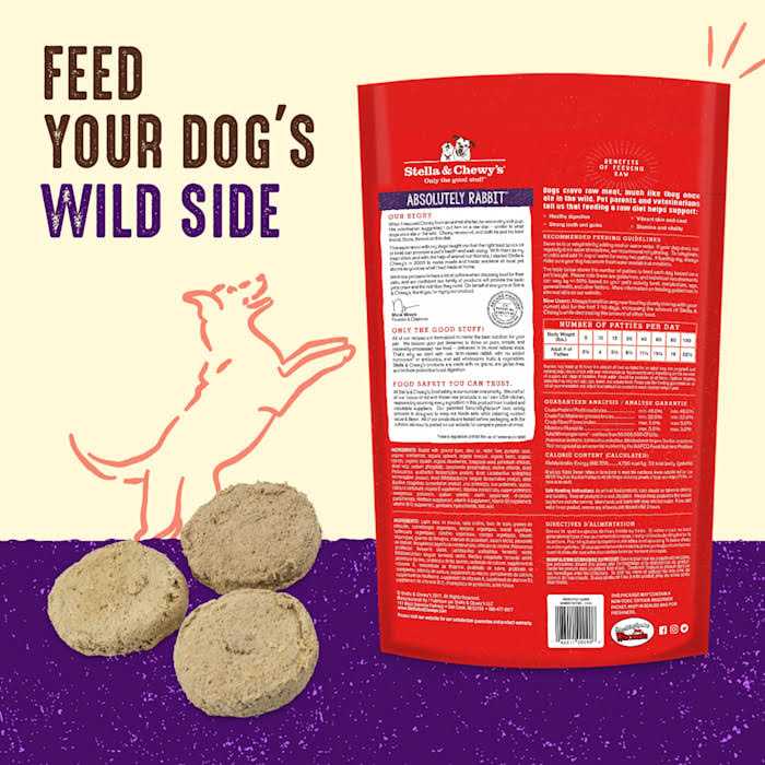 Stella & Chewy’s Absolutely Rabbit Dinner Patties Freeze Dried Dog Food - Healthber