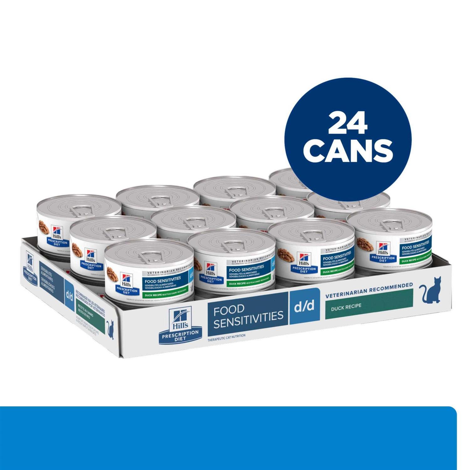 Hill’s Prescription Diet d/d Skin/Food Sensitivities Duck Formula Canned Cat Food - Healthber