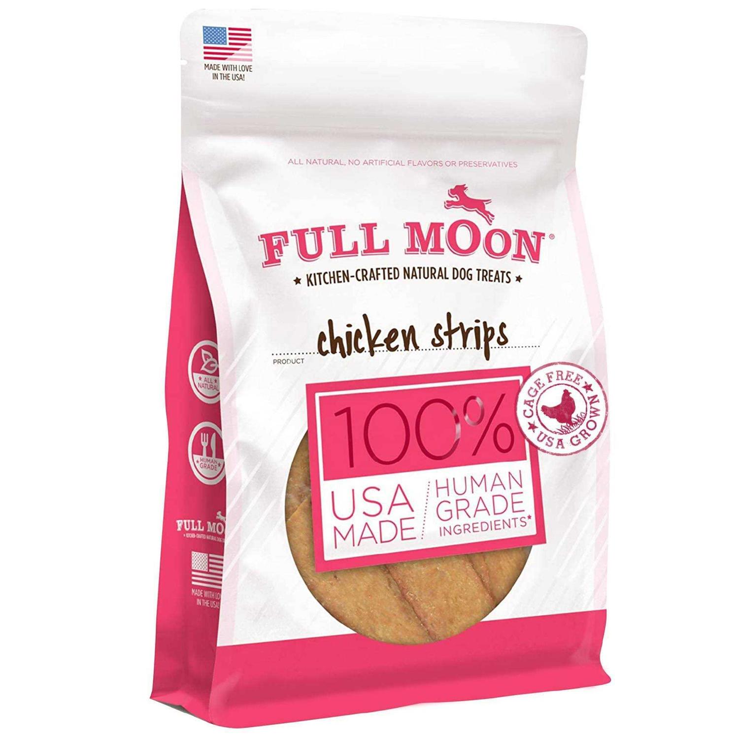 Full Moon Chicken Strips Dog Treats - Healthber