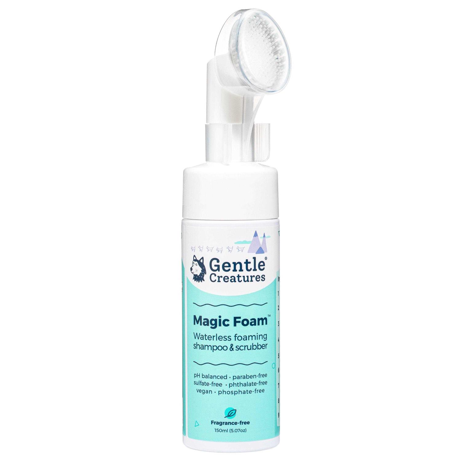 GENTLE CREATURES Magic Foam Sulfate-Free Waterless Shampoo Paw Cleaner for Dogs - Healthber