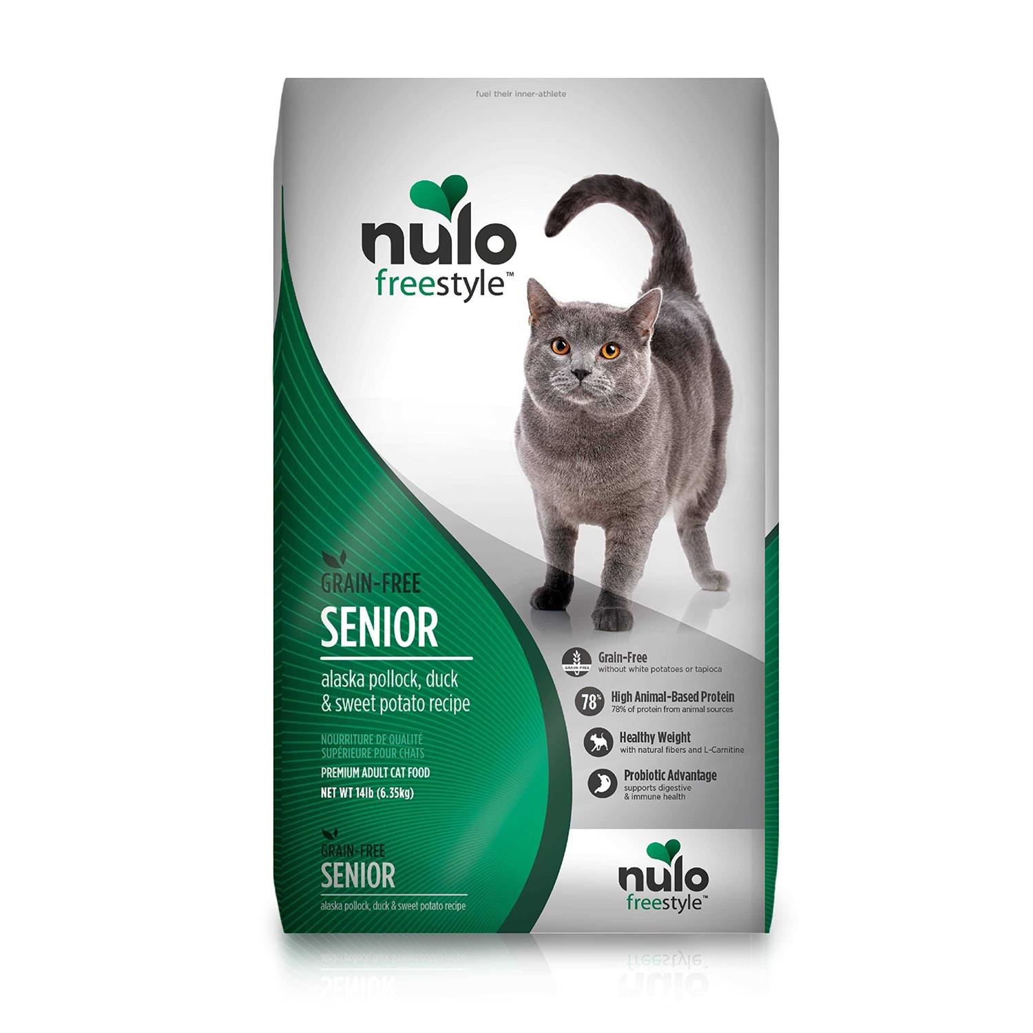 Nulo Freestyle Senior Dry Cat Food Alaska Pollock - Healthber