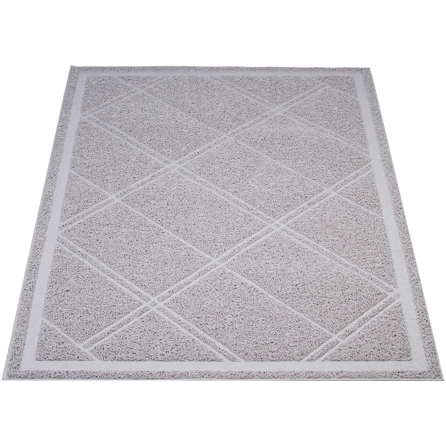 Amazon Basics Less-Mess Cat Litter Box Mat - Healthber