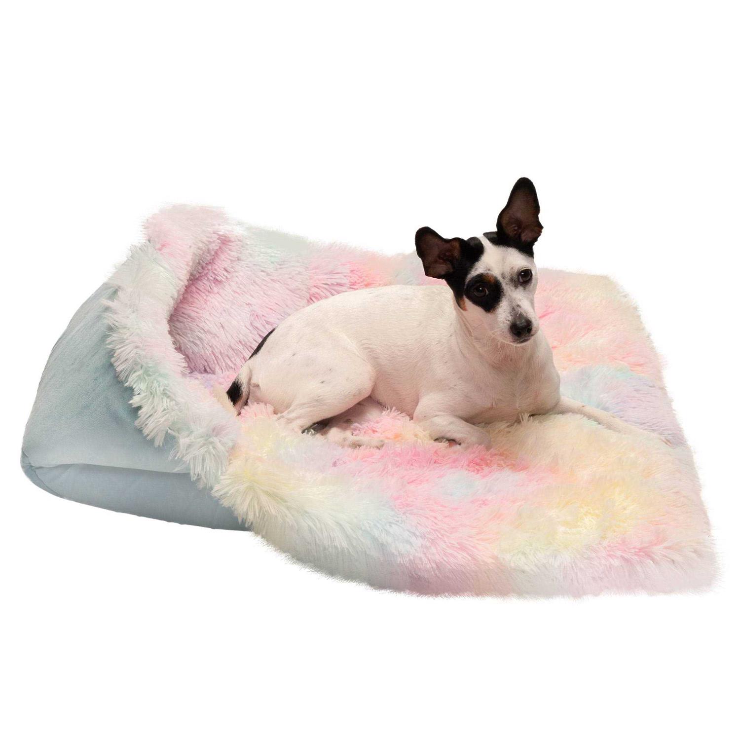 FurHaven Convertible Self-Warming Cuddle Pet Mat & Bed - Healthber