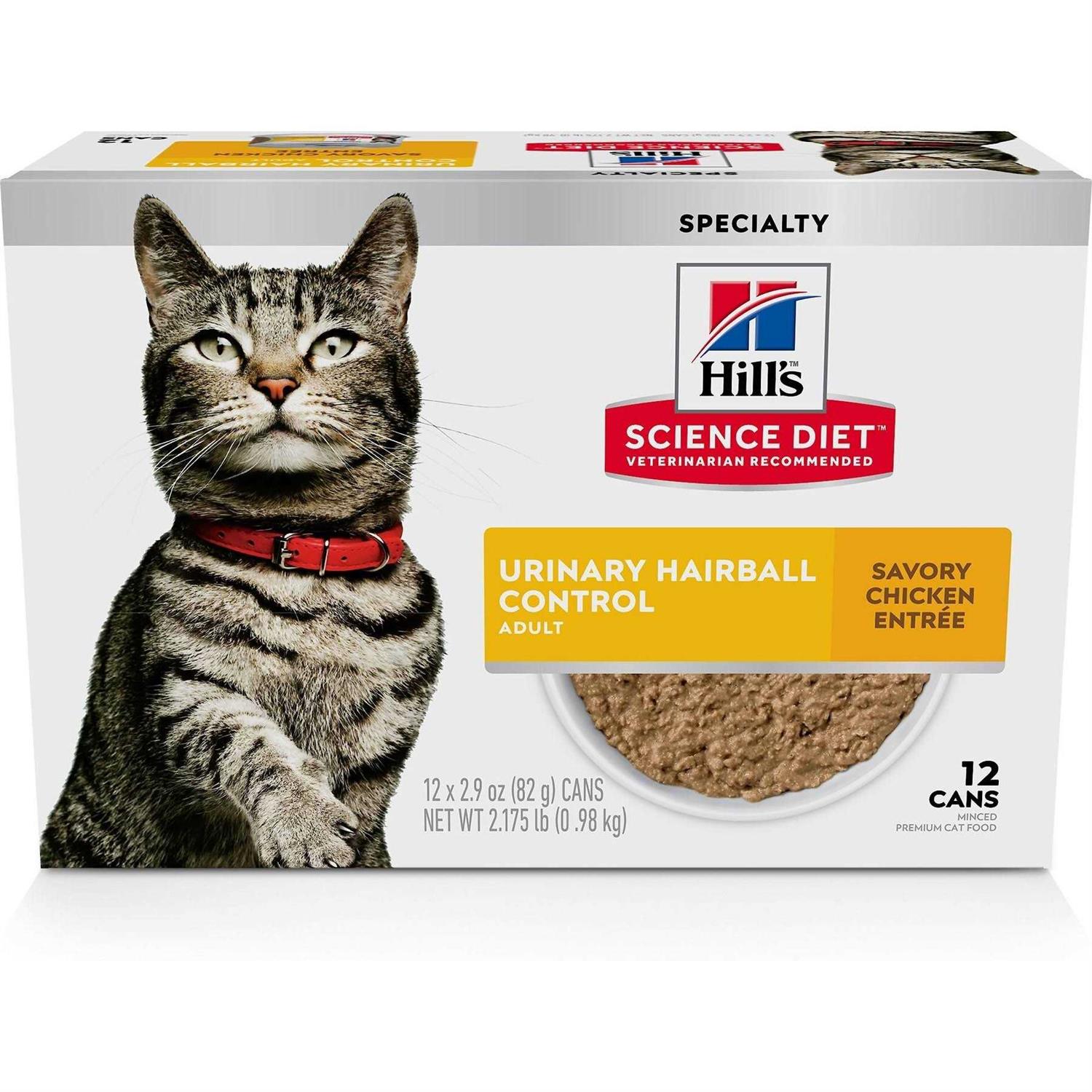 Science Diet Urinary & Hairball Control Canned Adult Cat Canned Food - Healthber