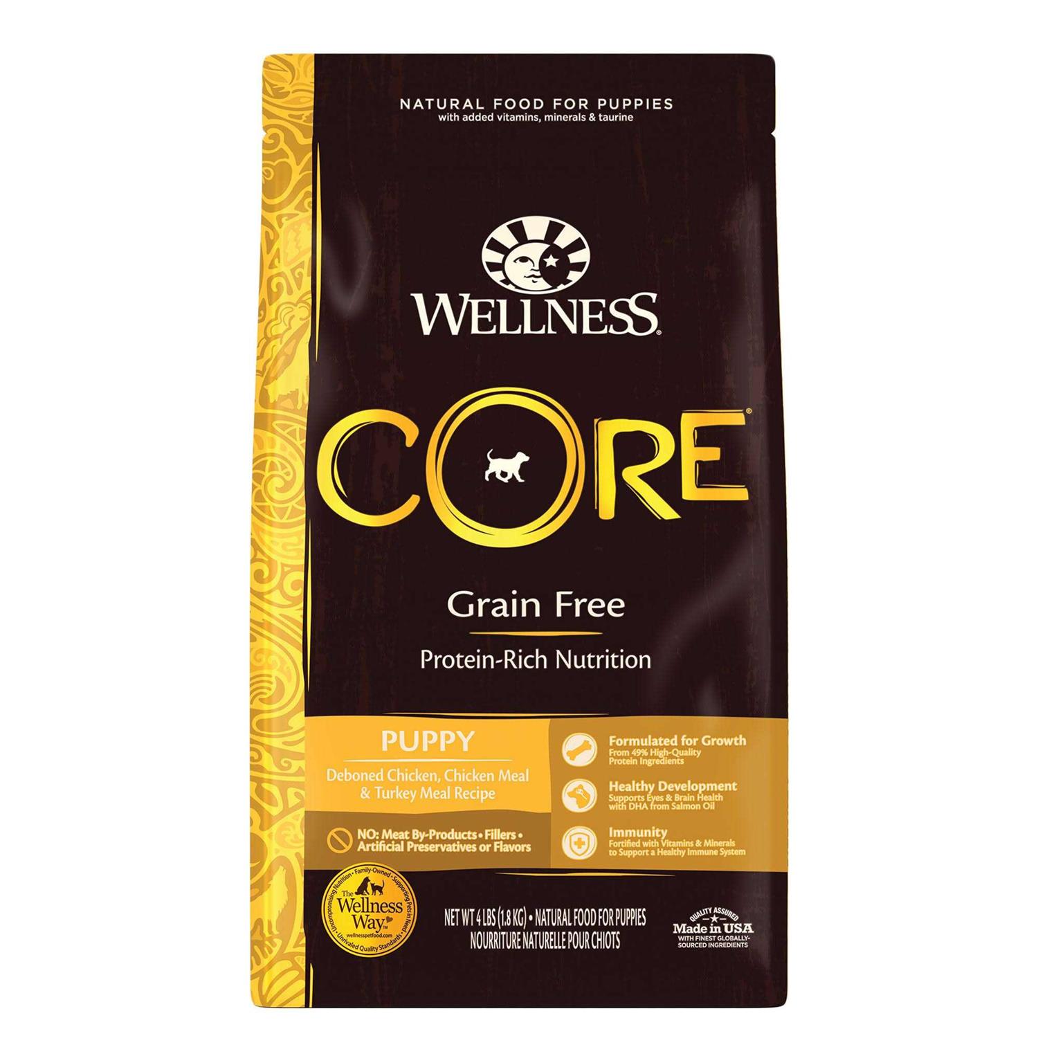 Wellness CORE Grain Free Puppy Chicken & Turkey Dry Dog Food - Healthber