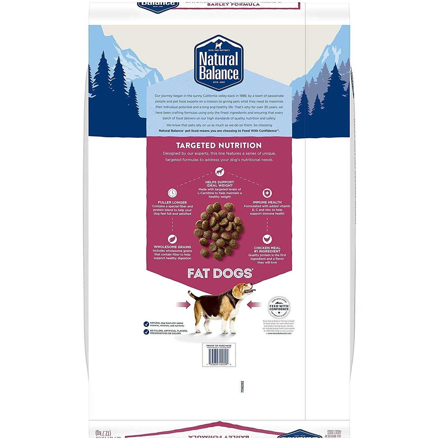 Natural Balance Fat Dogs Dog Food Chicken - Healthber