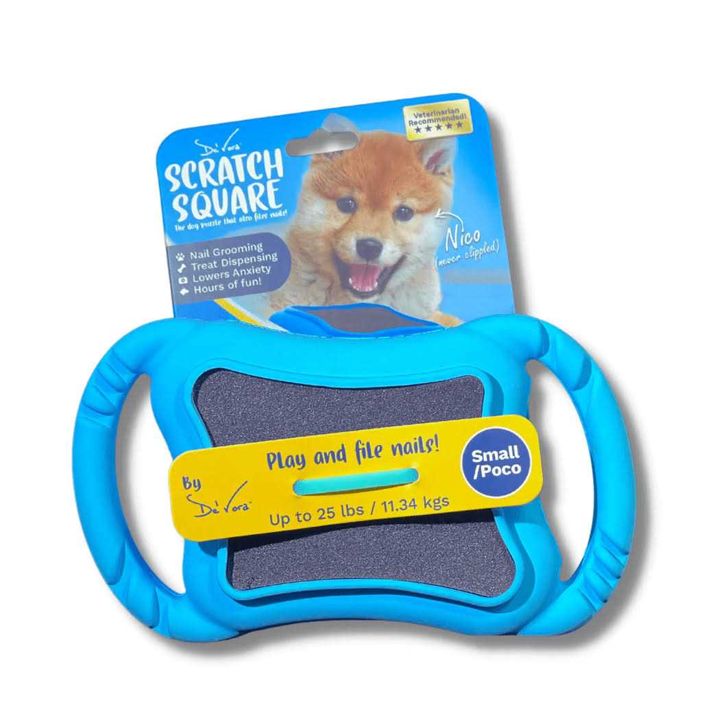 de’ Vora Scratch Square Dog & Cat Grooming Toy - Healthber