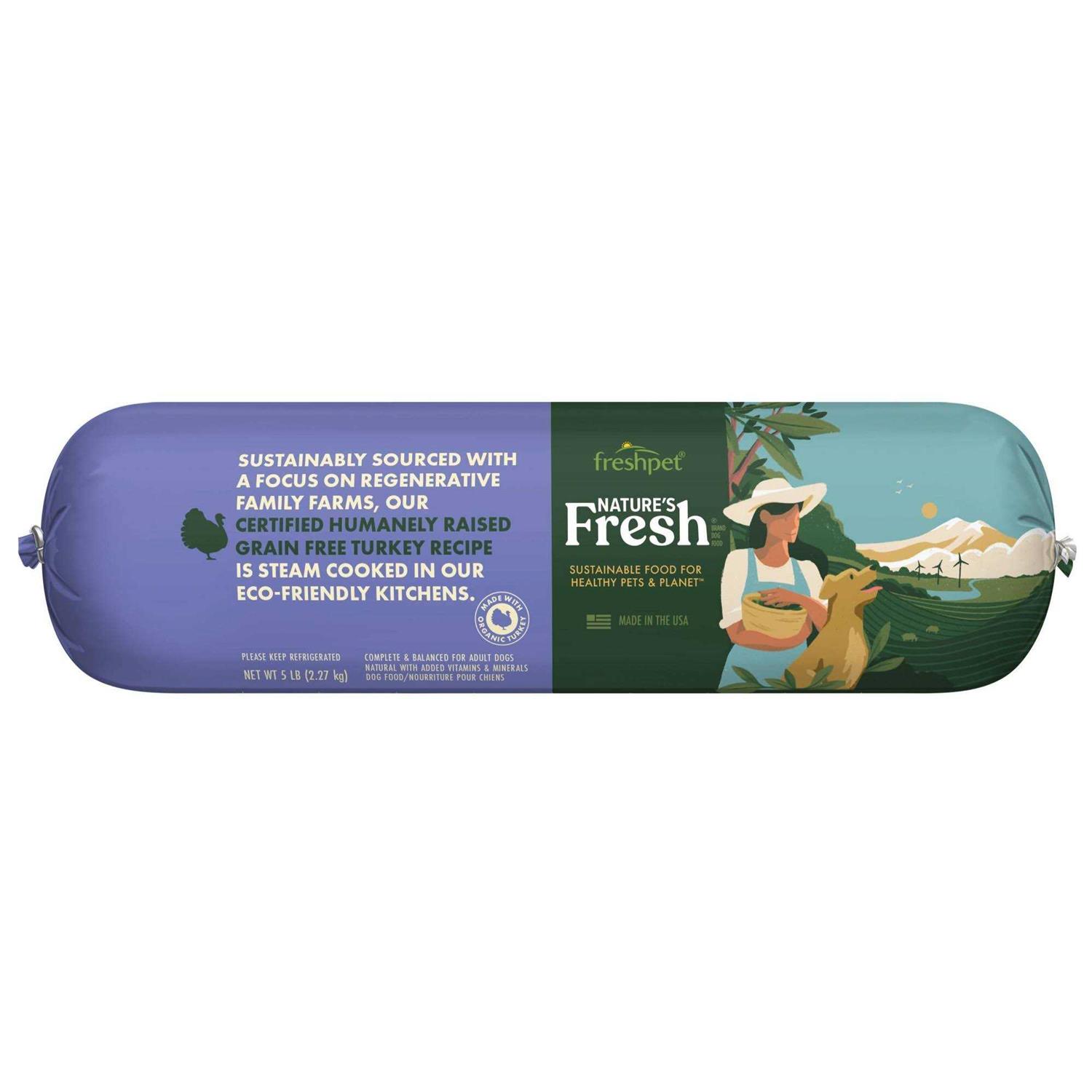 Freshpet Nature’s Fresh Adult Grain Free Turkey Recipe Dog Food - Healthber