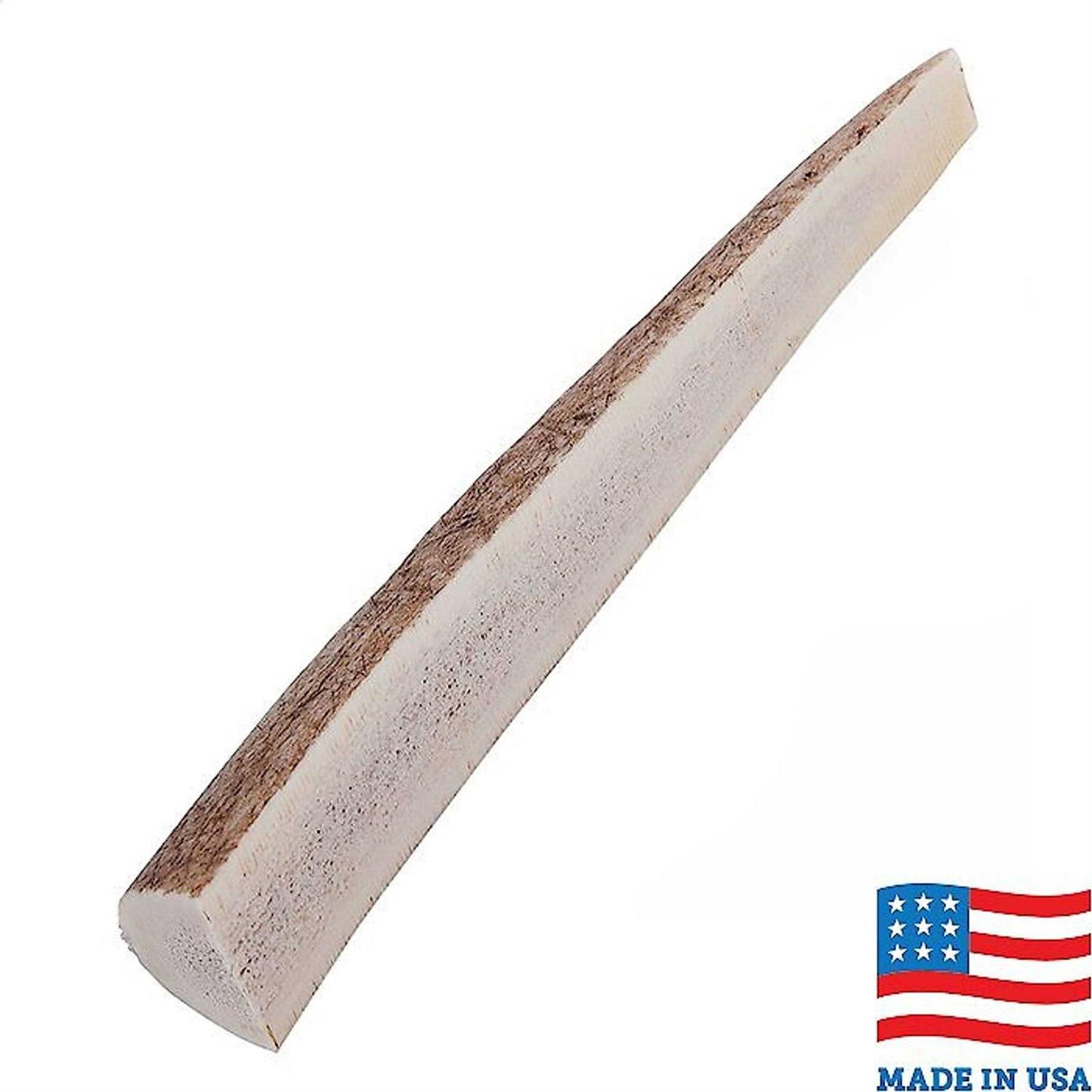 Bones & Chews Made in USA Elk Antler Split with Liver Flavor Dog Chew - Healthber