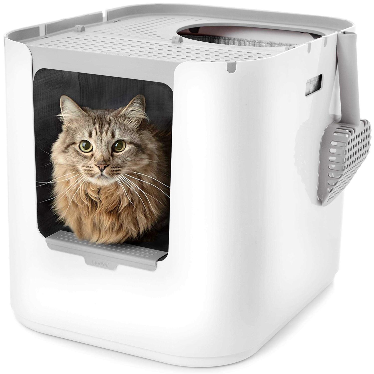Modkat MKXL103 XL Litter Box, Top-Entry or Front-Entry Configurable - Healthber