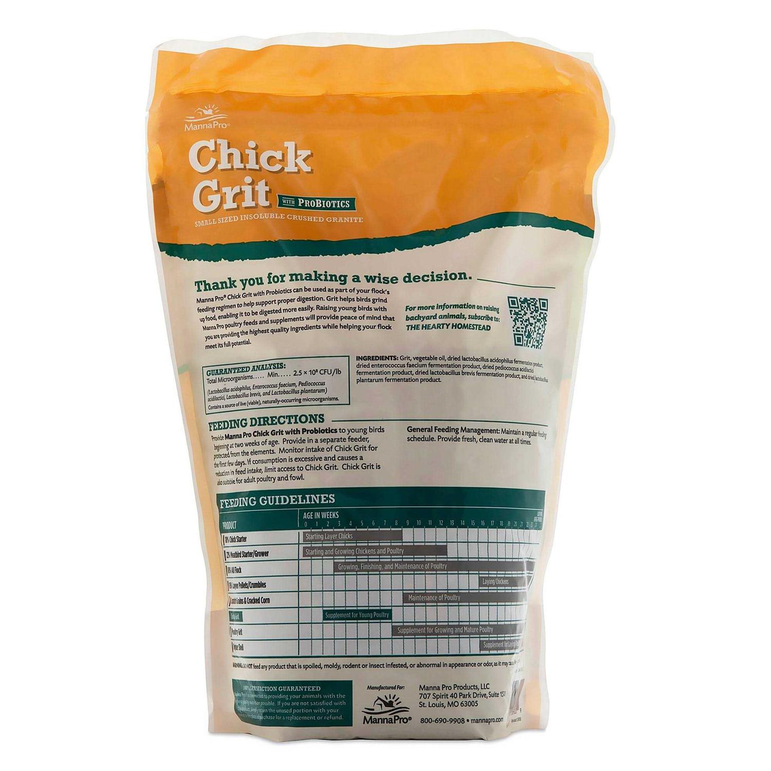 Manna Pro Chick Grit with Probiotics - Healthber