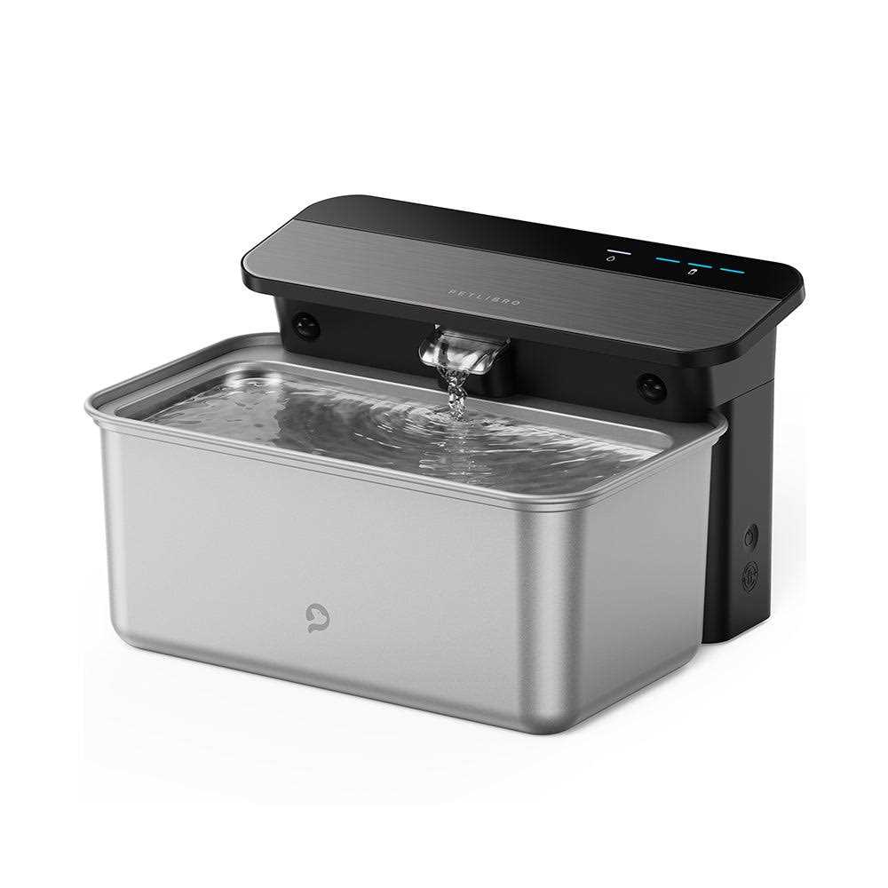PETLIBRO Glacier Ultrafiltration Stainless Steel Pet Water Fountain - Healthber