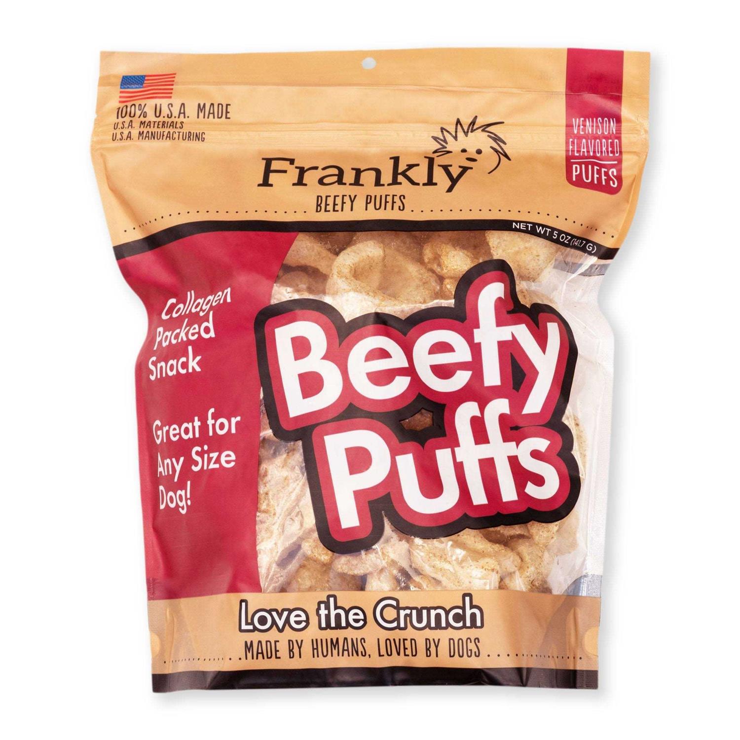 Frankly Beefy Puffs Dog Treats - Healthber