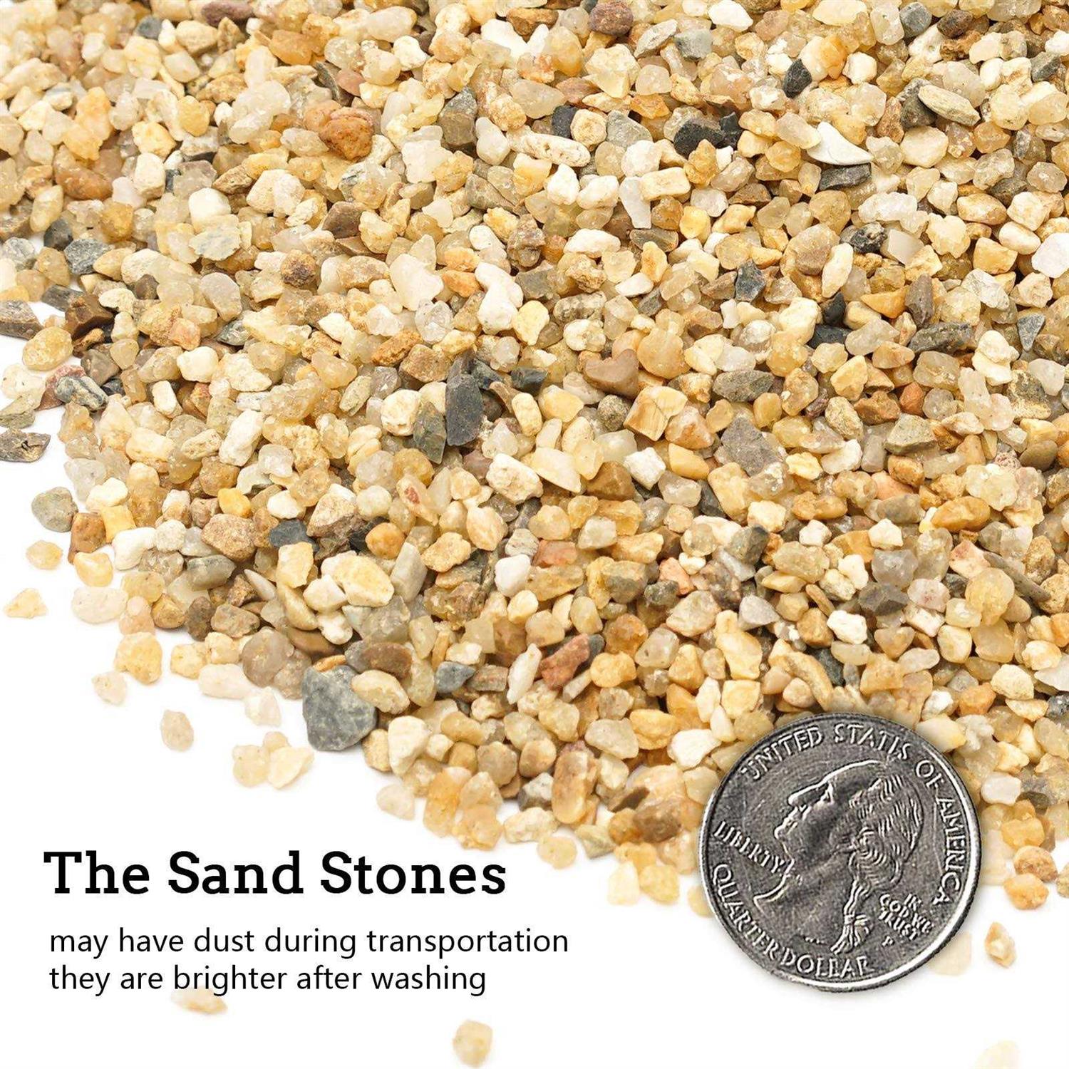 OUPENG Coarse Sand Stone Silica Sand for plants, Soil Cover Succulents and Cactus Bonsai DIY Horticultural Sand - Healthber