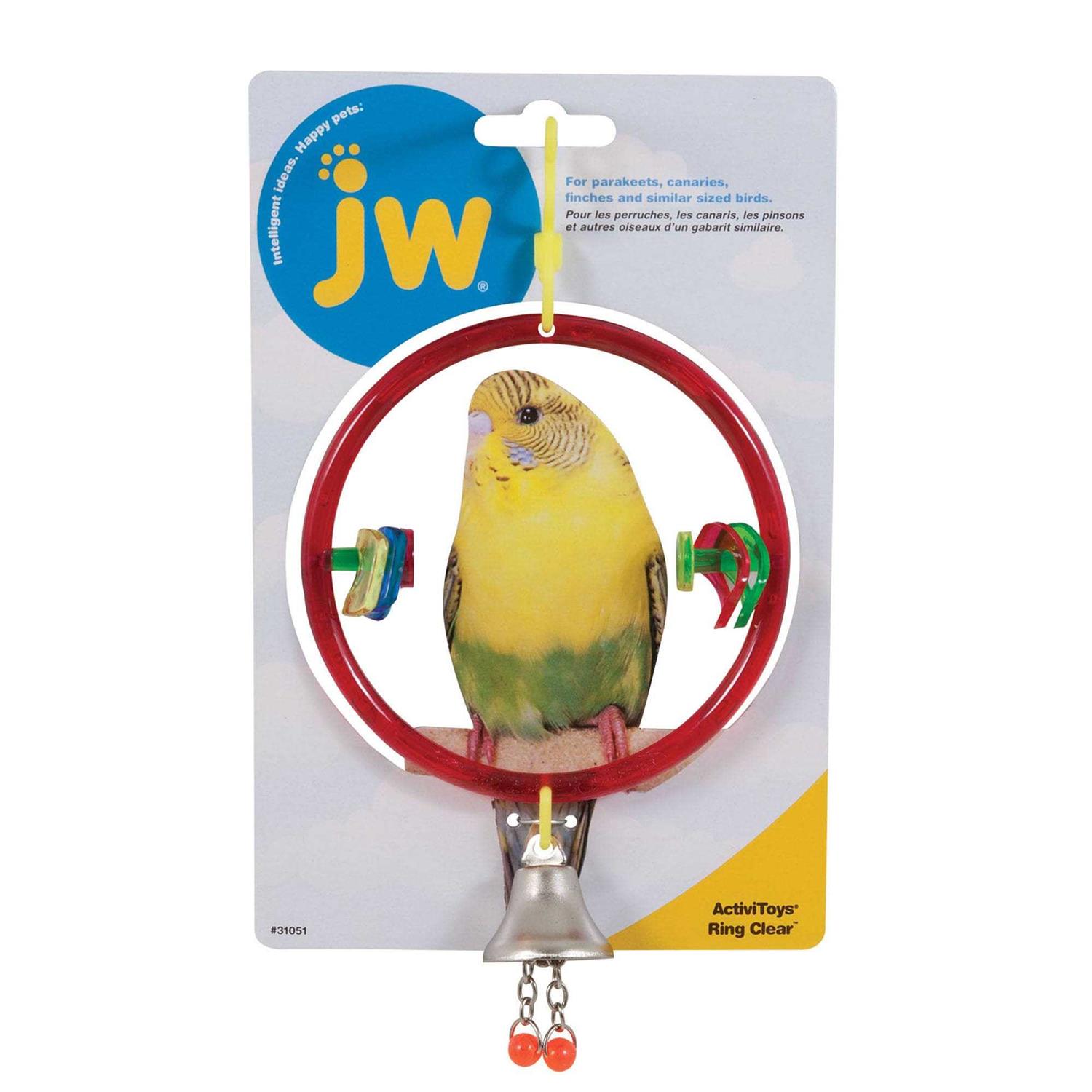 JW Bird Toy Ring Clear - Healthber