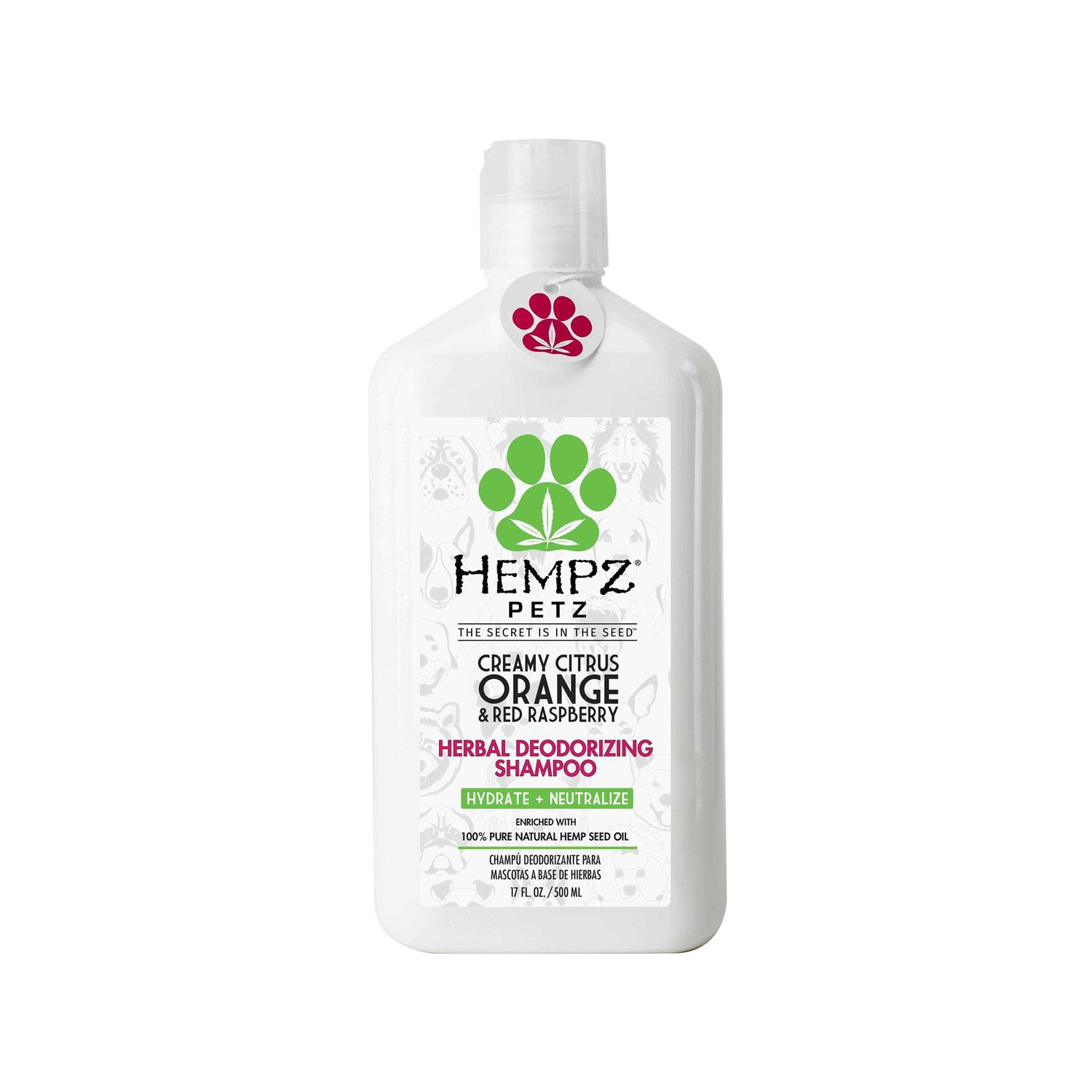 Hempz Petz Herbal Sensitive Shampoo Creamy Citrus Orange & Red Raspberry - Healthber