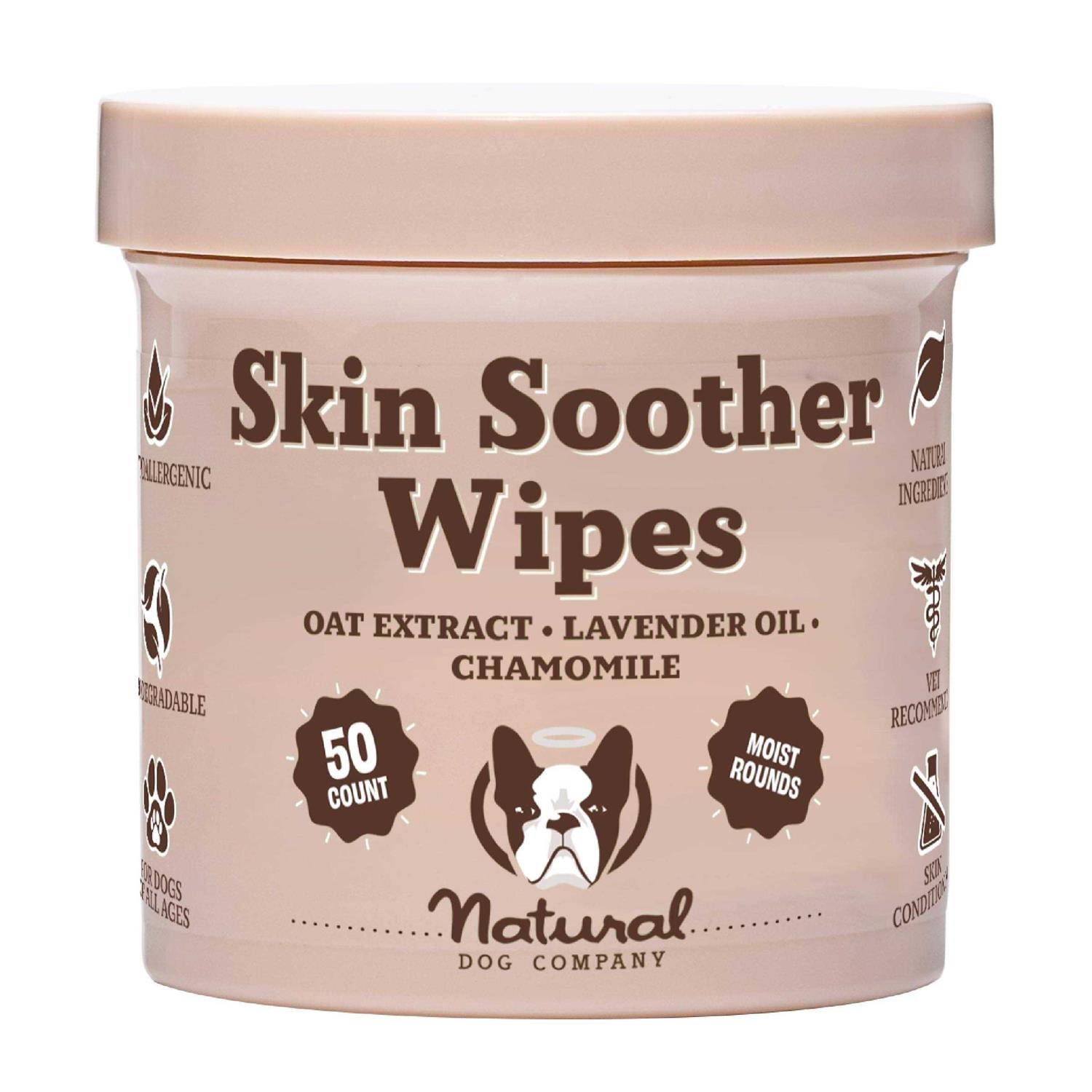Natural Dog Company Skin Soother Wipes - Healthber