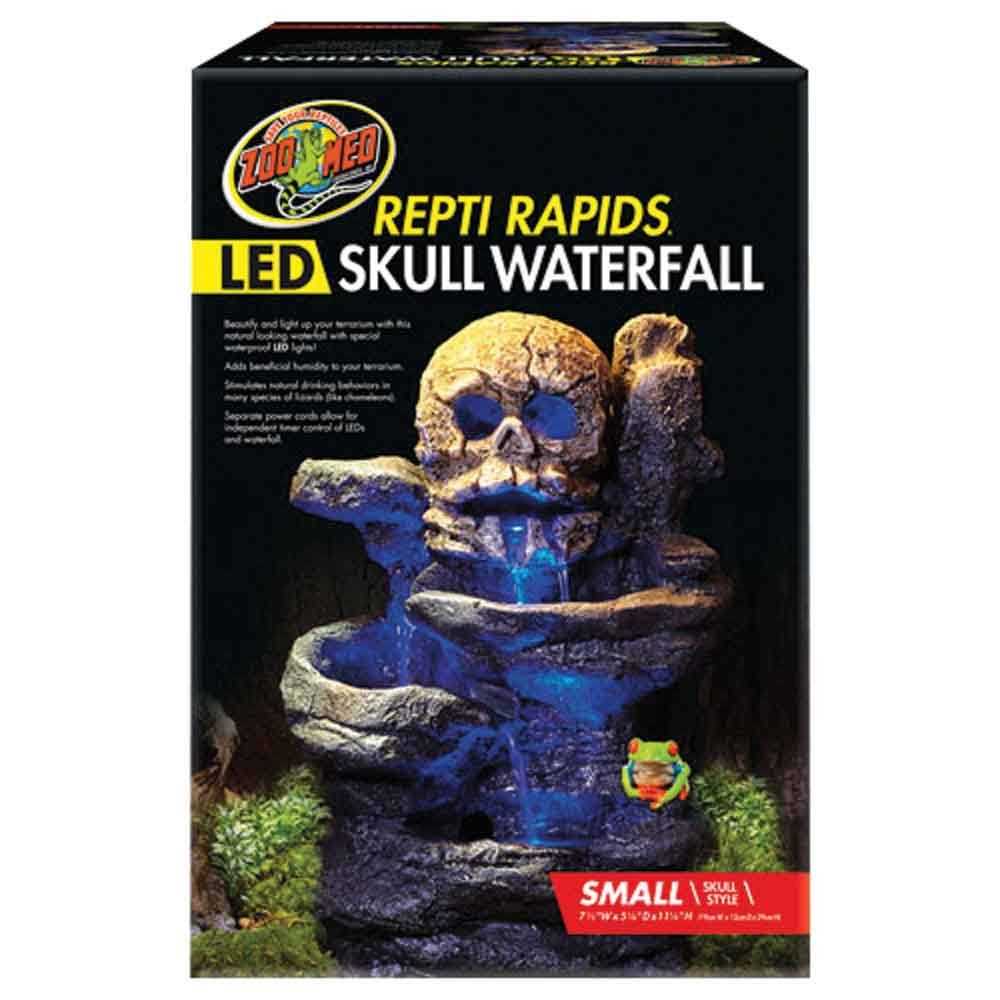 Zoo Med Repti Rapids LED Skull Waterfall - Healthber