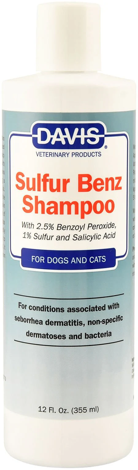 Davis Sulfur Benz (Benzoyl Peroxide) Shampoo - Healthber