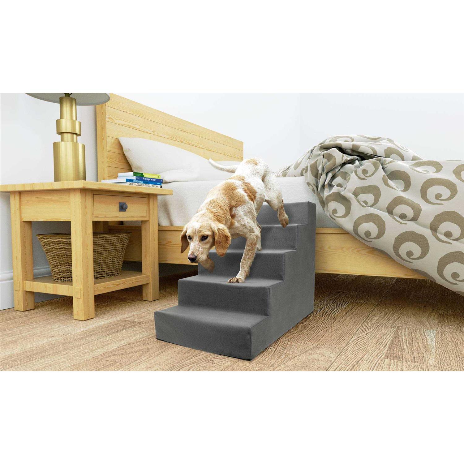 Precious Tails High Density Foam 5 Steps Pet Stairs - Healthber