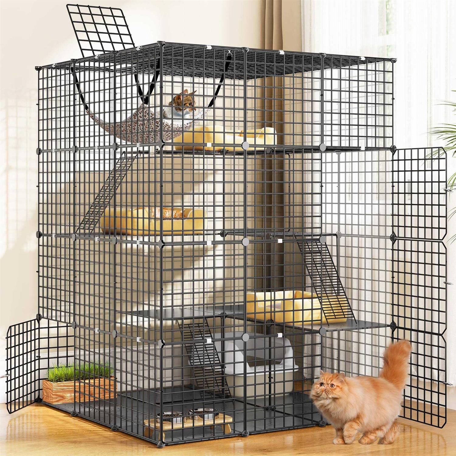 YITAHOME 4 Tier Cat Hammock Cat Enclosure - Healthber