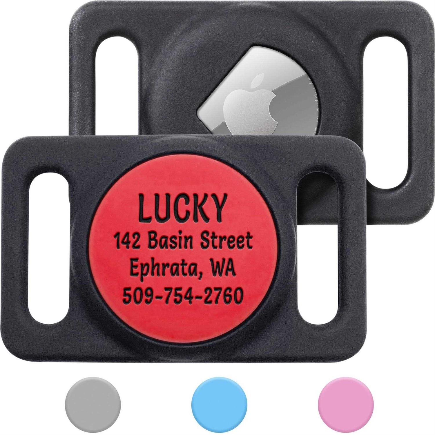 GoTags Engraved AirTag Dog & Cat Collar Holder - Healthber