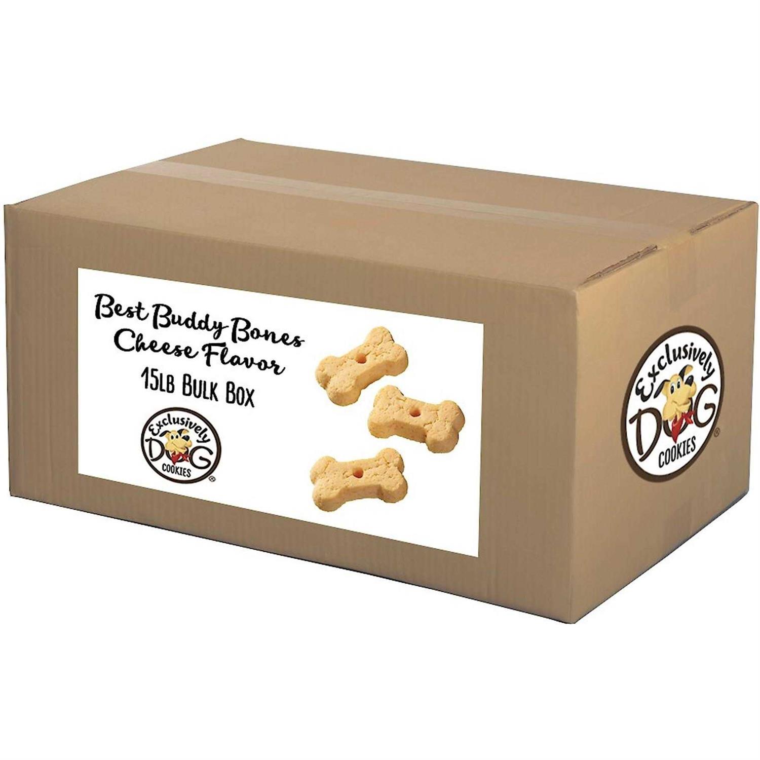 Exclusively Pet Best Buddy Bones Cheese Flavor Dog Treats - Healthber