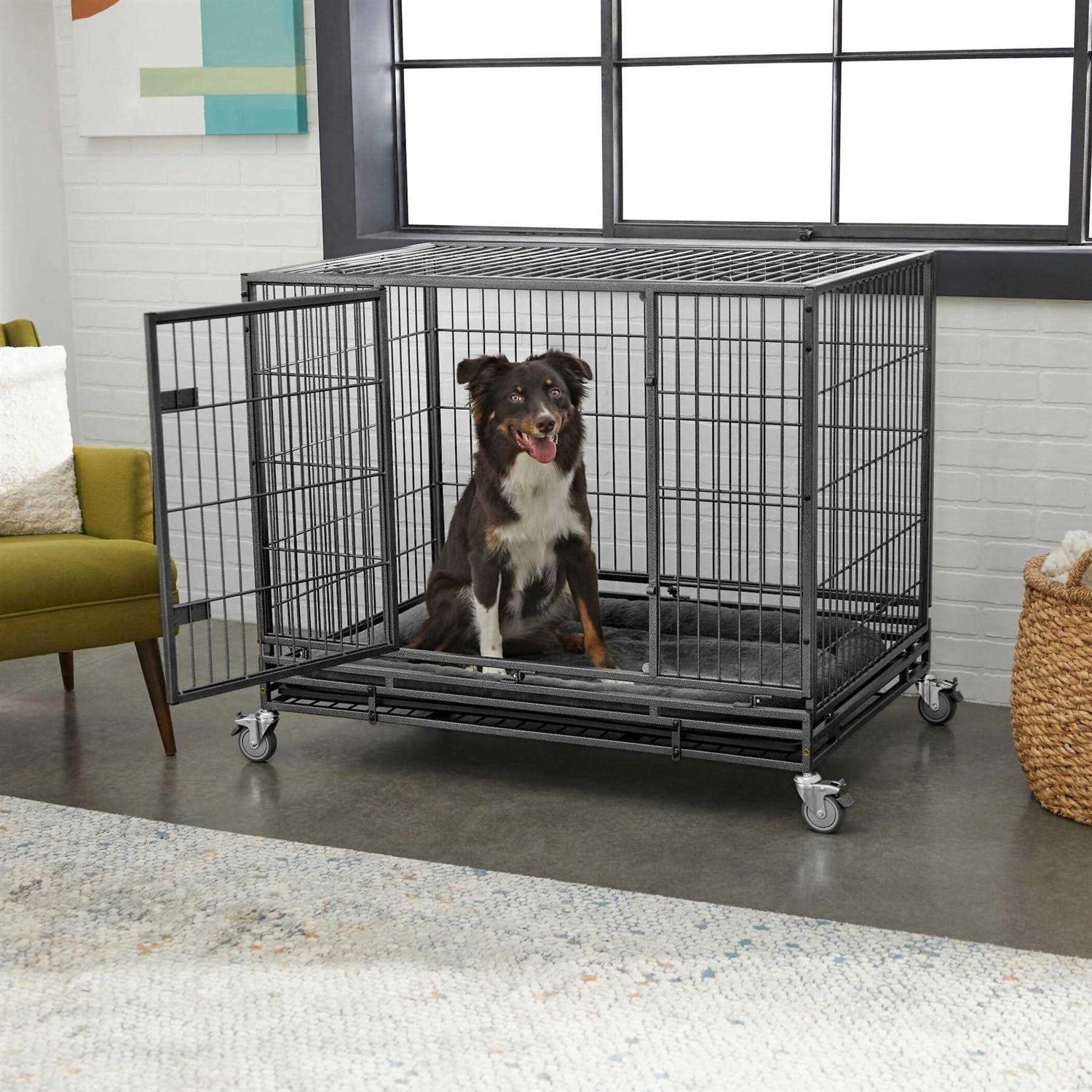 Frisco Ultimate Heavy Duty Steel Metal Single Door Dog Crate - Healthber