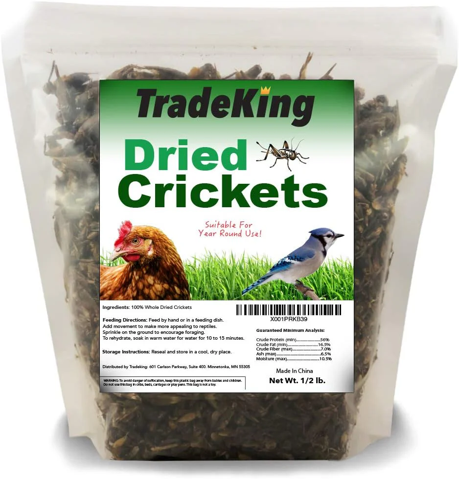 Dried Crickets, 1/2 lb - Healthber