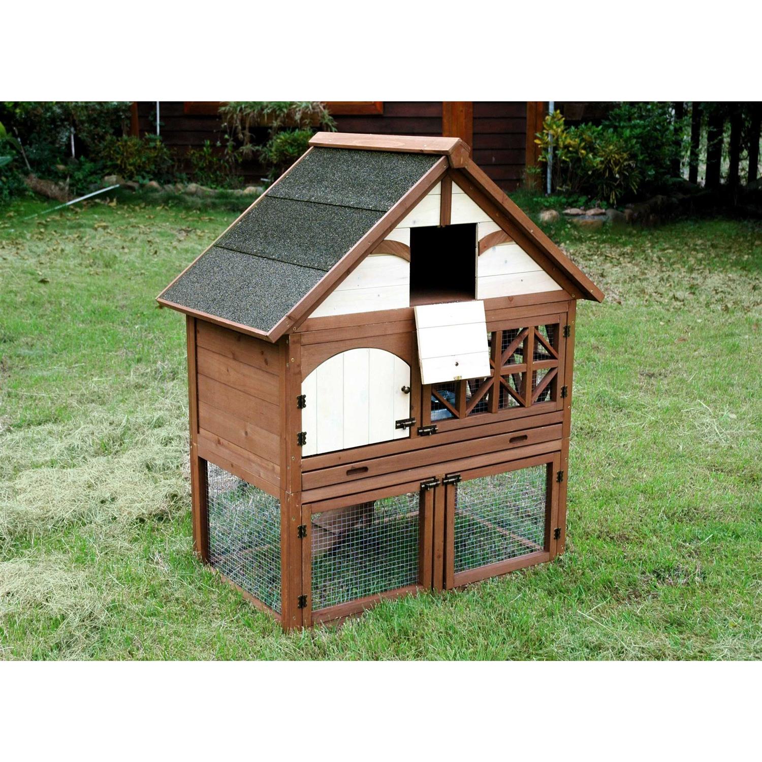 Merry Products Tudor Rabbit Hutch - Healthber