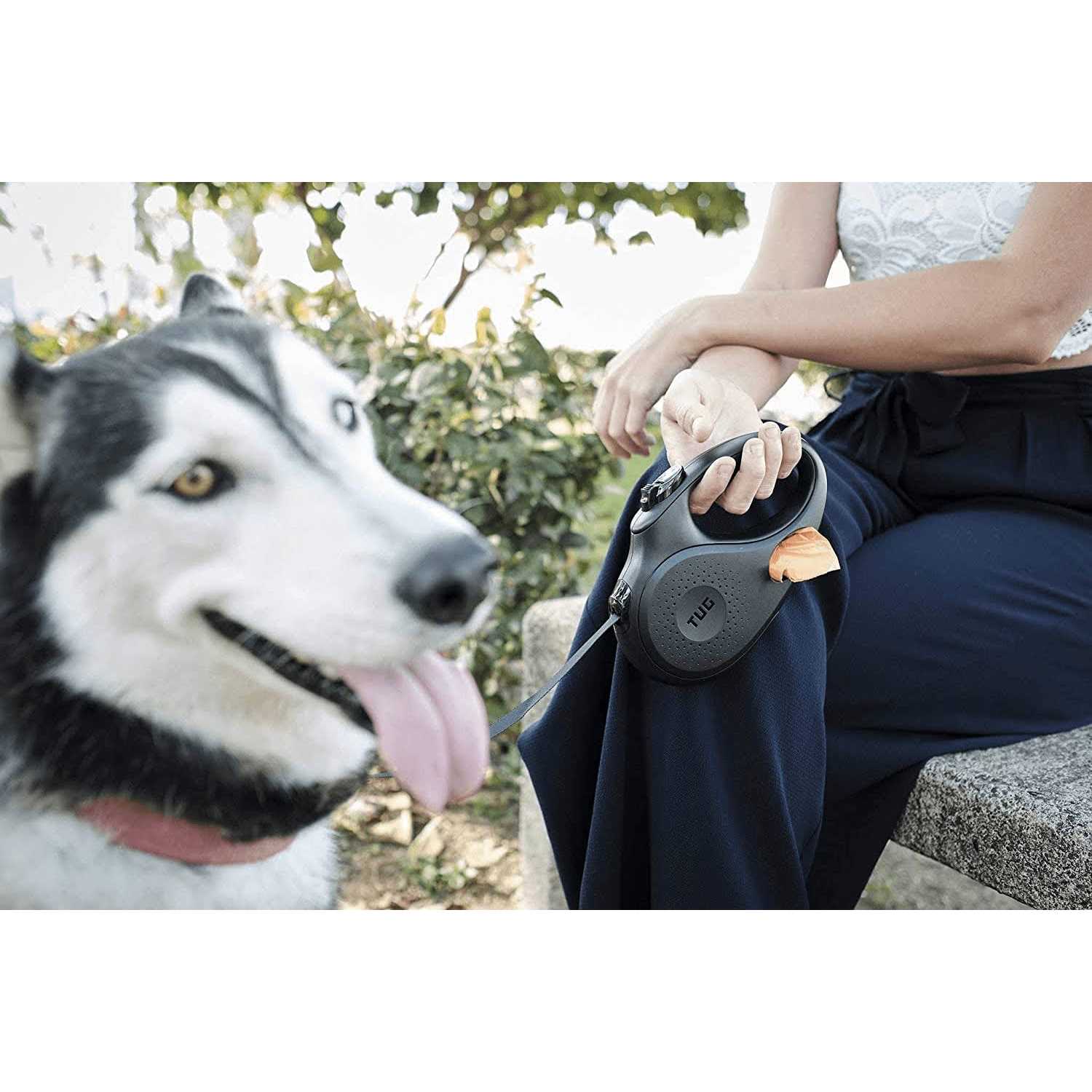 TUG 360 Tangle-Free Retractable Dog Leash - Healthber