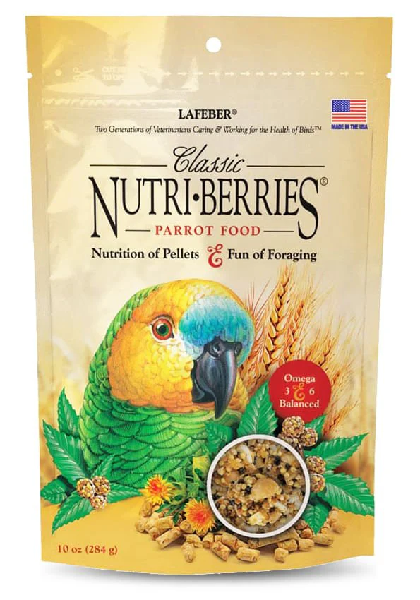 Lafeber Classic Parrot Nutri-Berries, 10 oz bag - Healthber