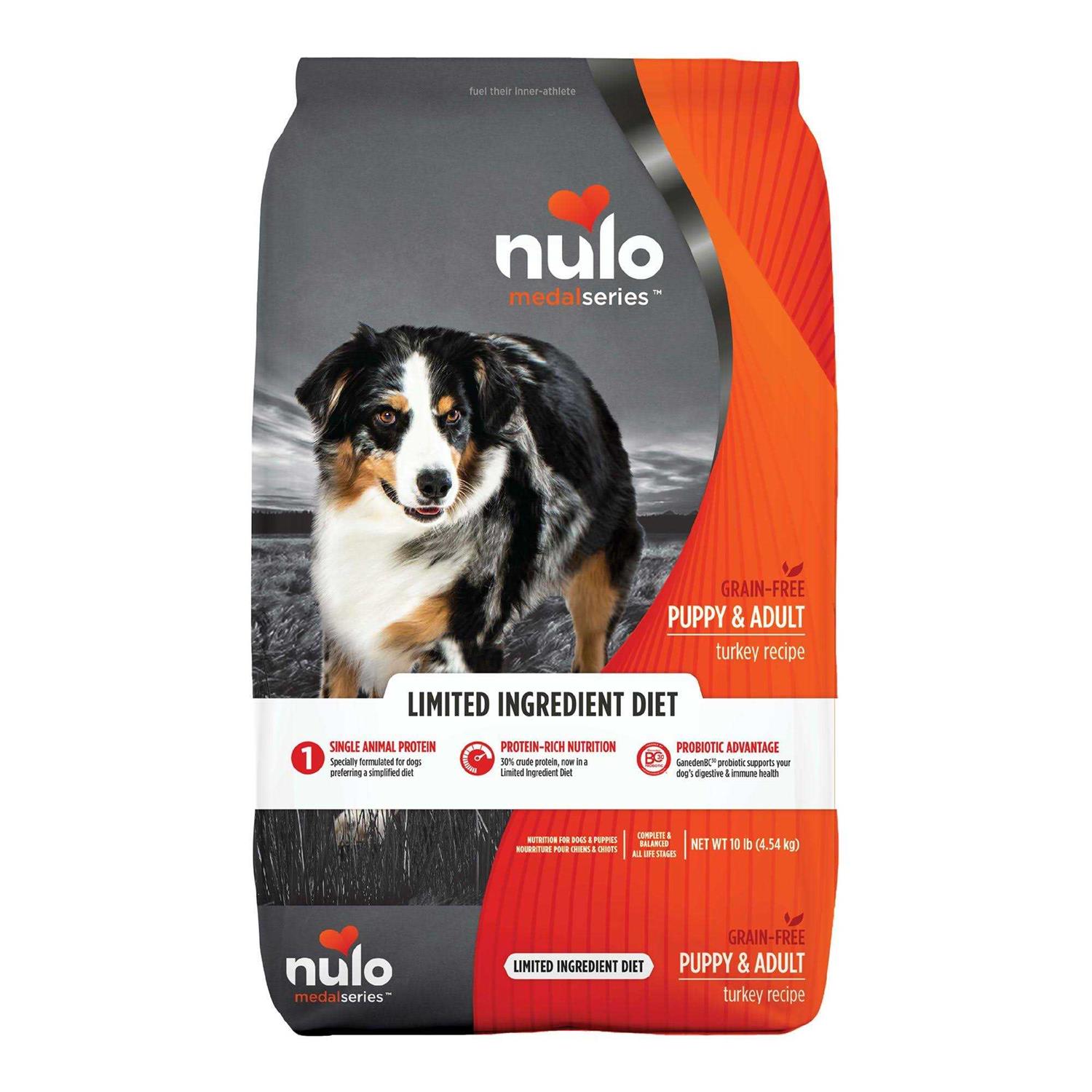 Nulo MedalSeries Puppy & Adult Dog Food Grain Free Limited Ingredient Turkey - Healthber