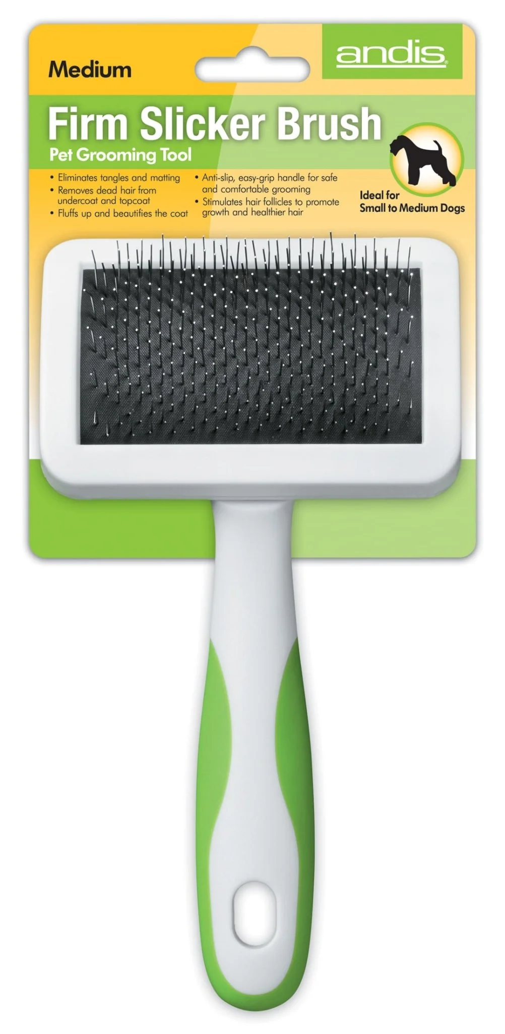 Andis Medium Firm Slicker Brush - Healthber