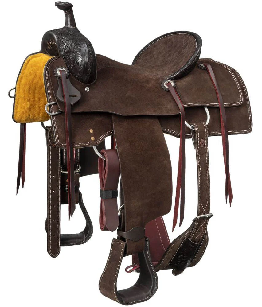 Silver Royal Youth Ranger Ranch Saddle, Brown - Healthber