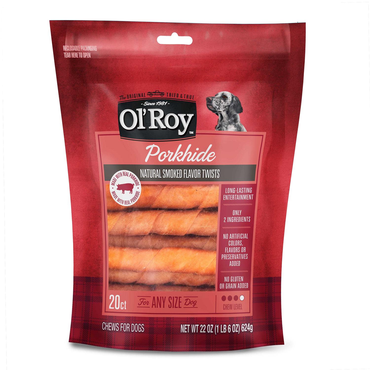 Ol’ Roy Porkhide Twists - Healthber