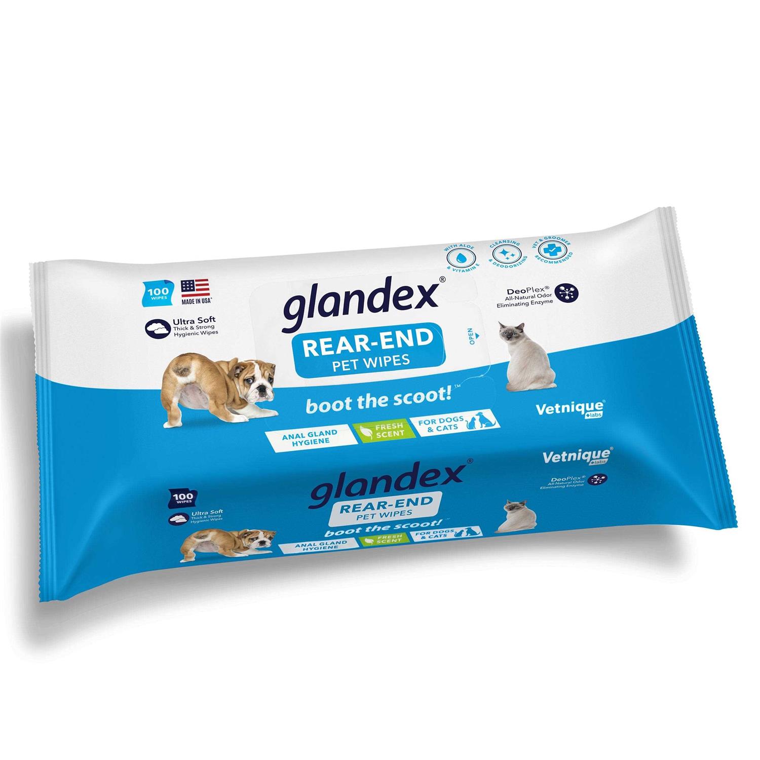 Glandex Anal Gland Hygienic Pet Wipes - Healthber