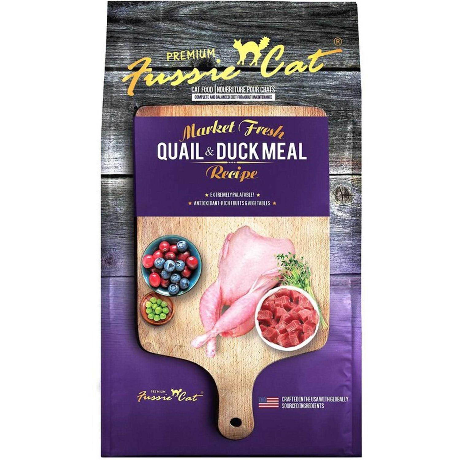 Fussie Cat Market Fresh Quail & Duck Meal Dry Cat Food - Healthber