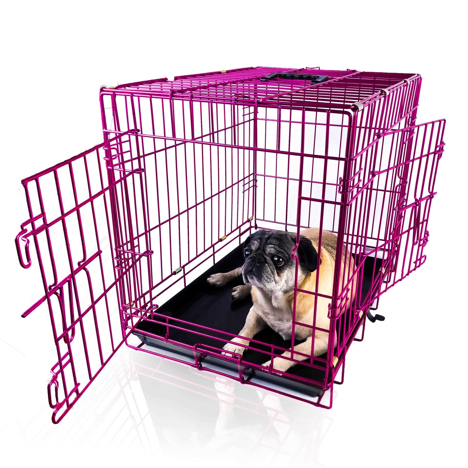 Pet Expressions Colored Metal Wire Dog Crate - Healthber