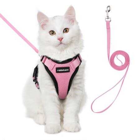Rabbitgoo Cat Harness and Leash for Walking Escape Proof Soft Adjustable Vest Harnesses for Cats - Healthber