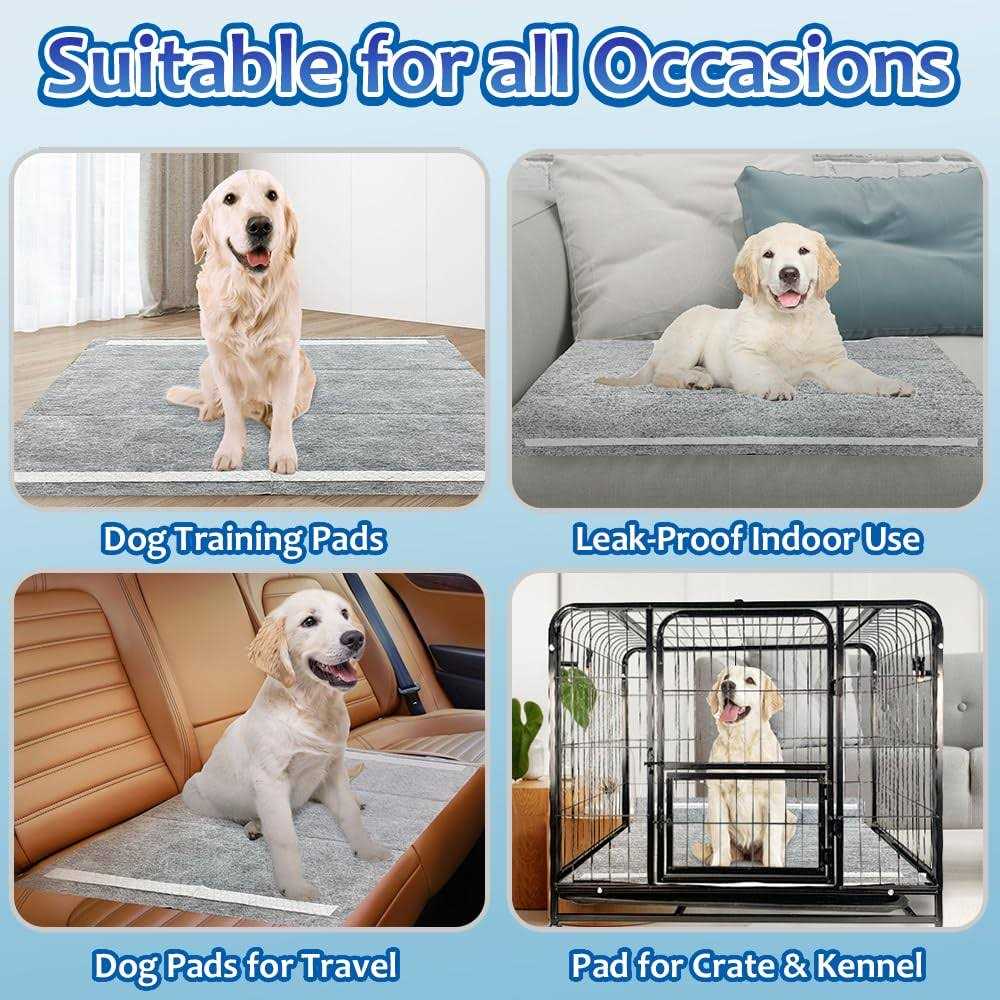 Dogcator Charcoal Puppy Pads Extra Large Activated Dog Pee Pads - Healthber
